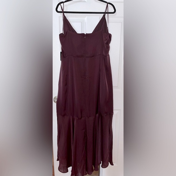 Express Deep Plum High Love Sleeveless Wrap Dress NWT XL - Picture 5 of 5